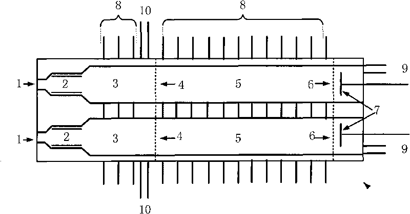 Array ion migration tube