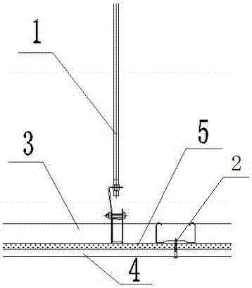 Large-area mineral fiber board ceiling structure