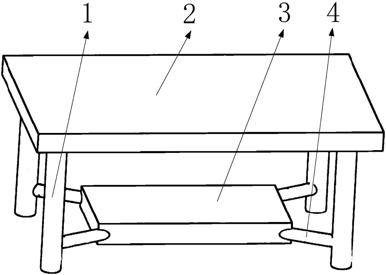 Table capable of adjusting stability automatically