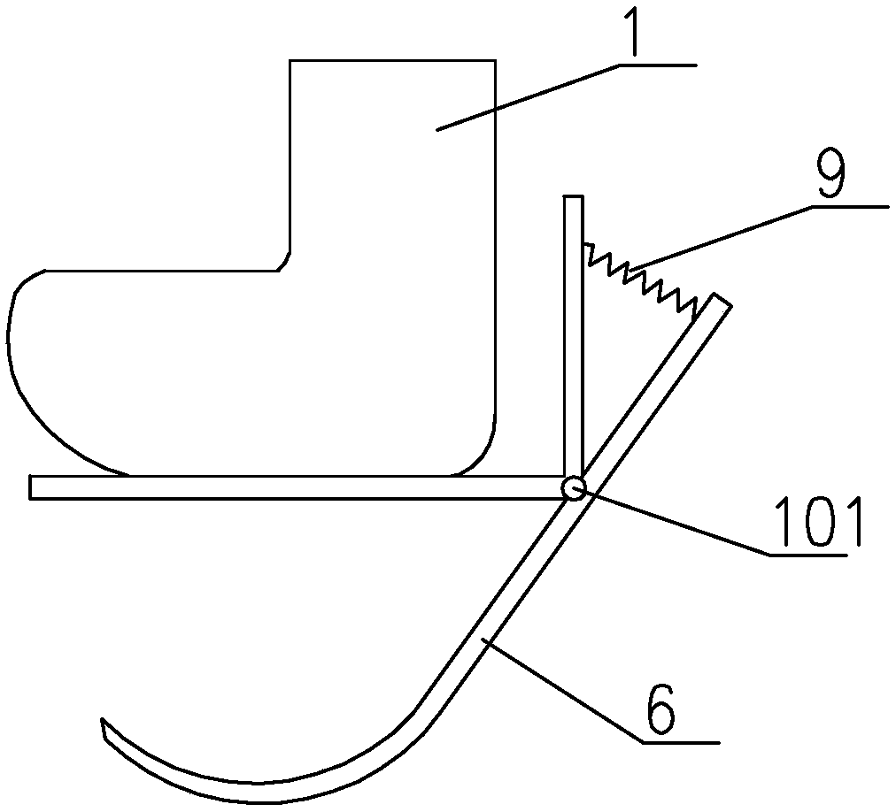 A bouncing shoe with an x-shaped mechanism