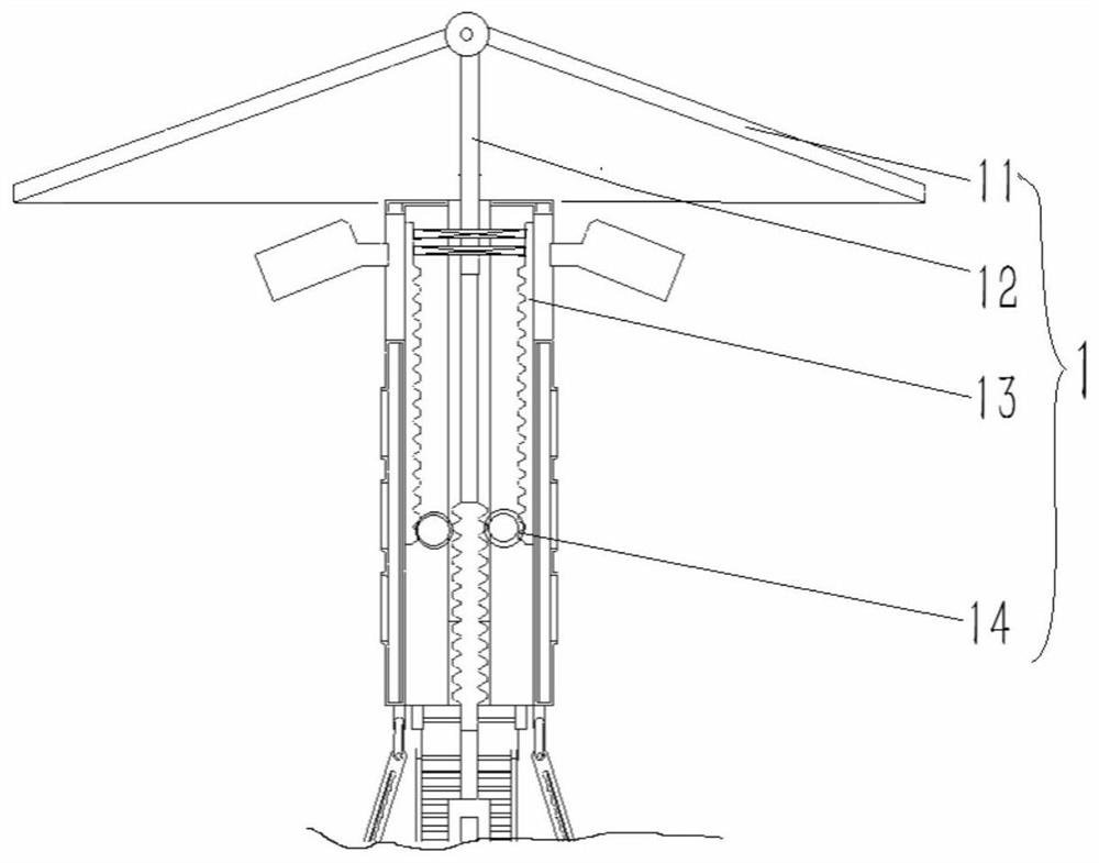 Portable liftable traffic signal lamp