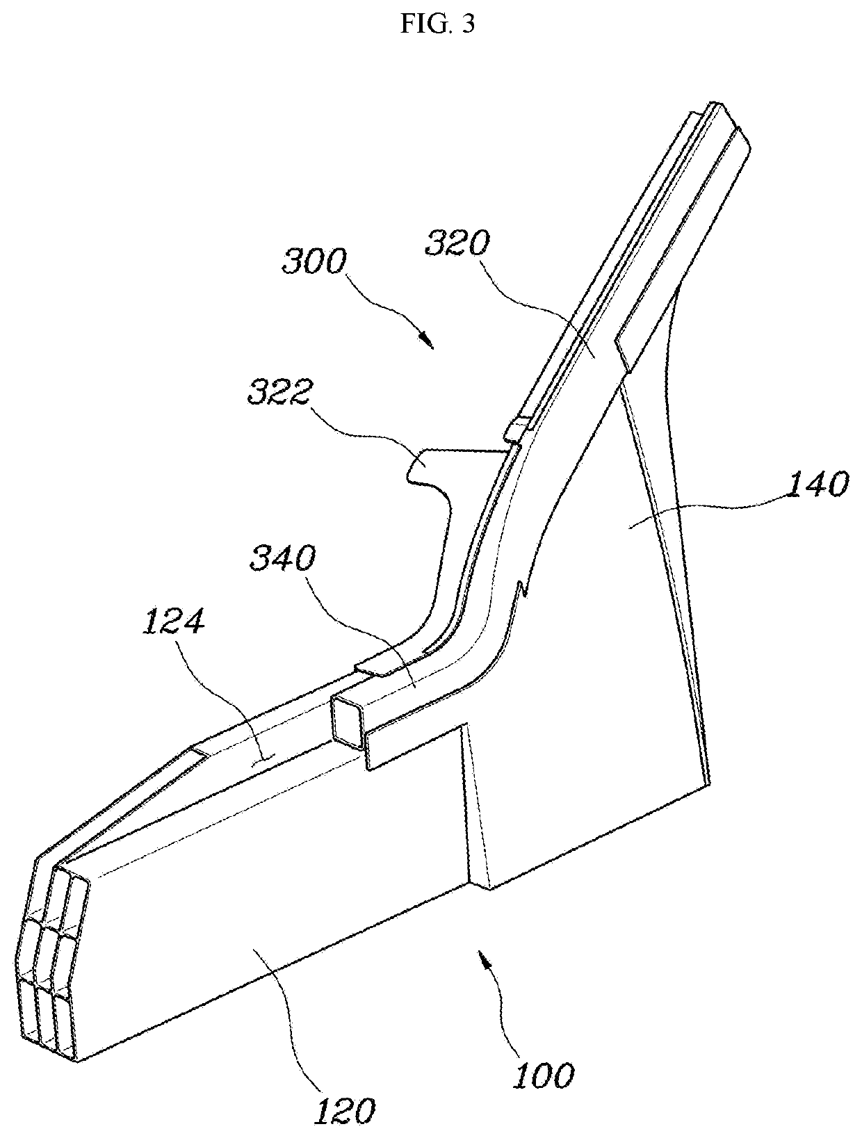 Fender apron assembly for vehicle