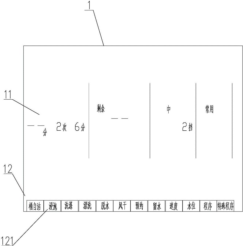 Touch display device and method, and washing machine