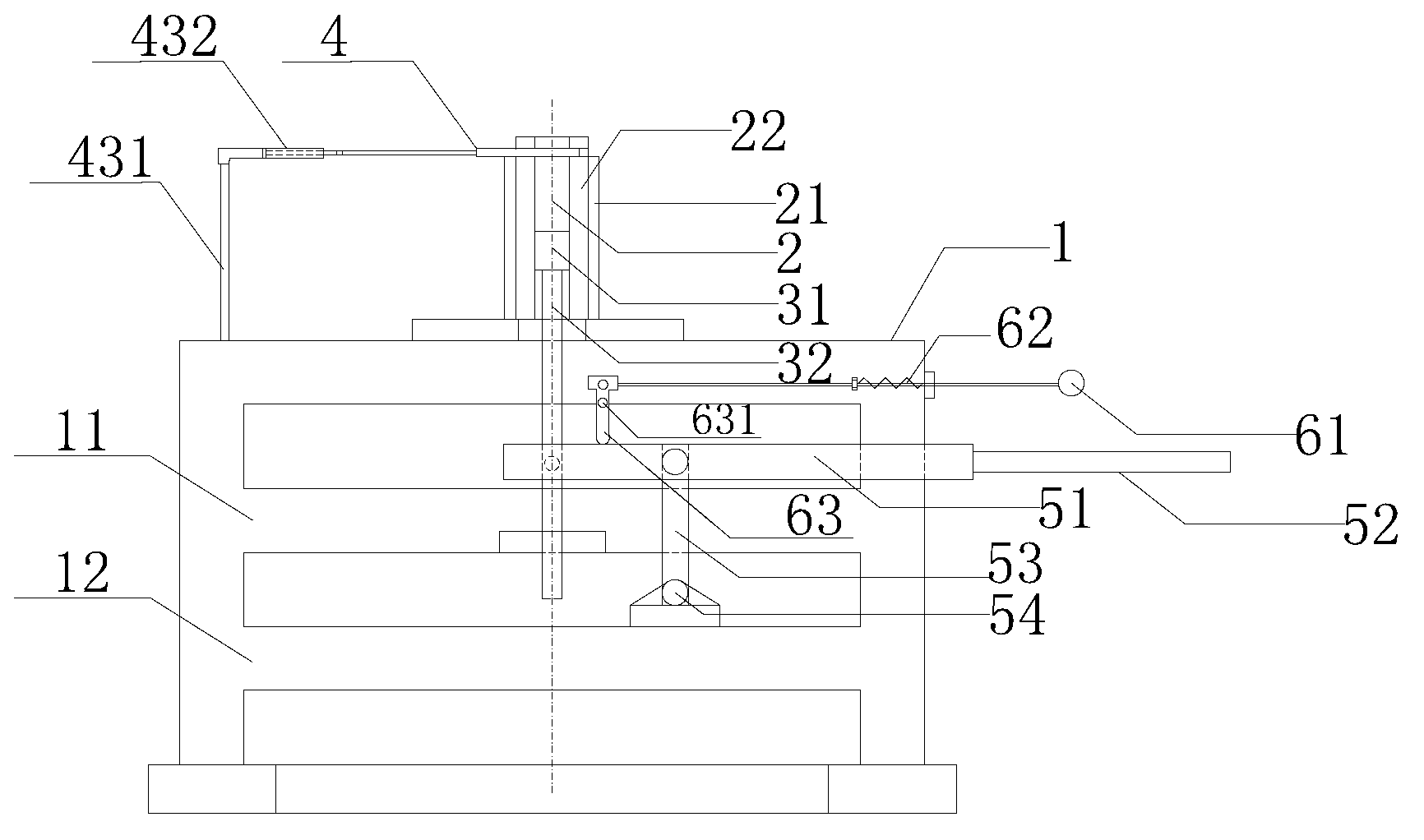 Small block model pressing equipment for simulating rock mass structure