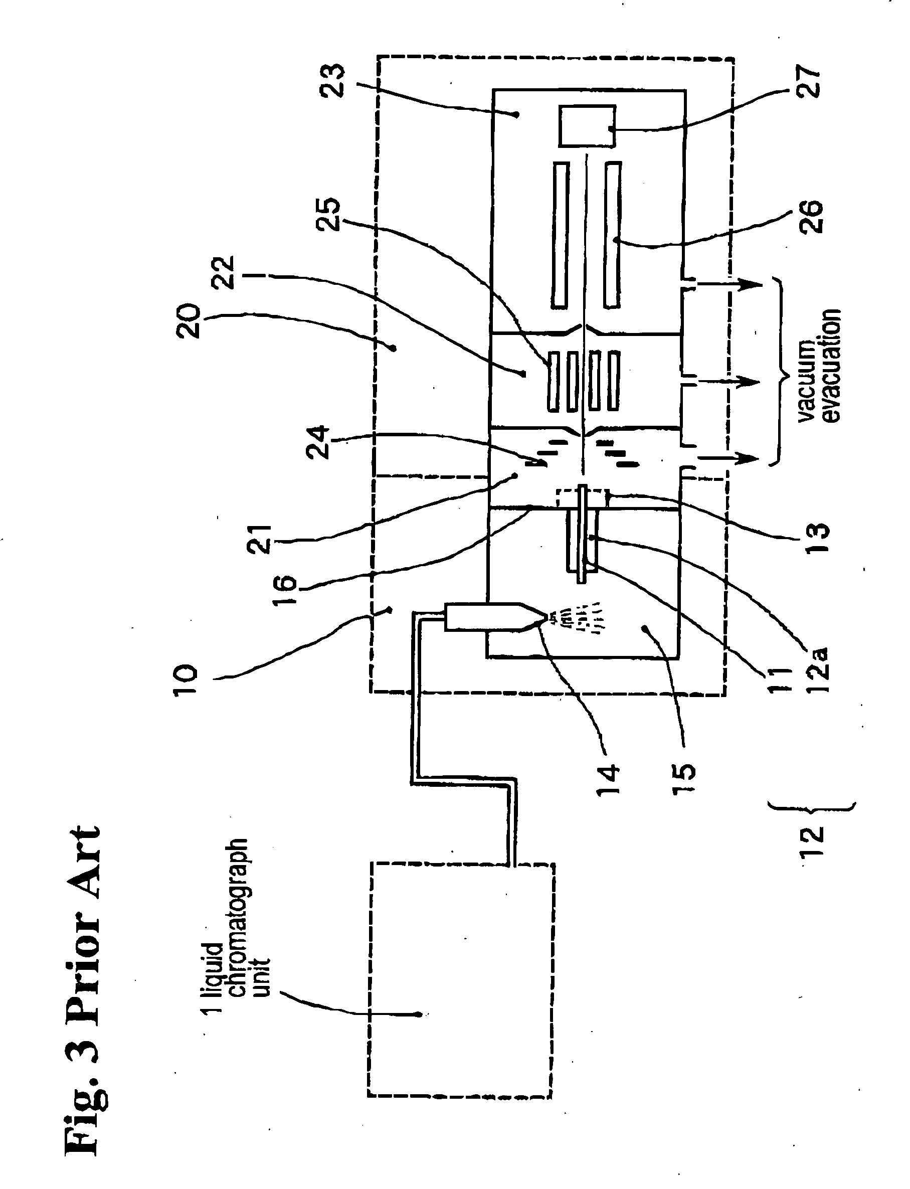 Atmospheric pressure ionization mass spectrometer system