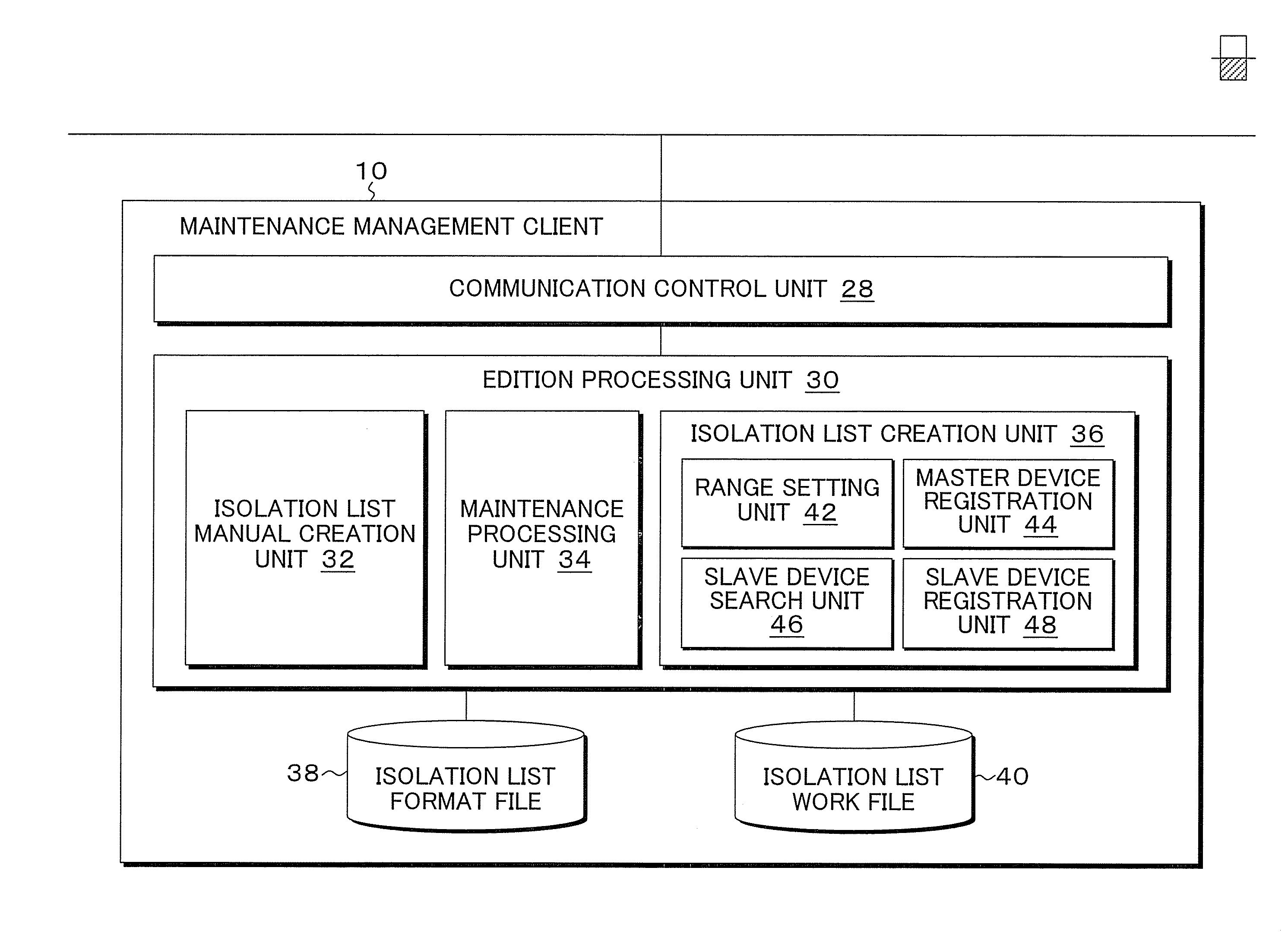 Isolation list creation program, method, and device