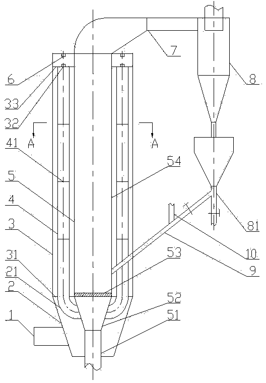 Integrated bag-type dust removal and fluidized adsorption device