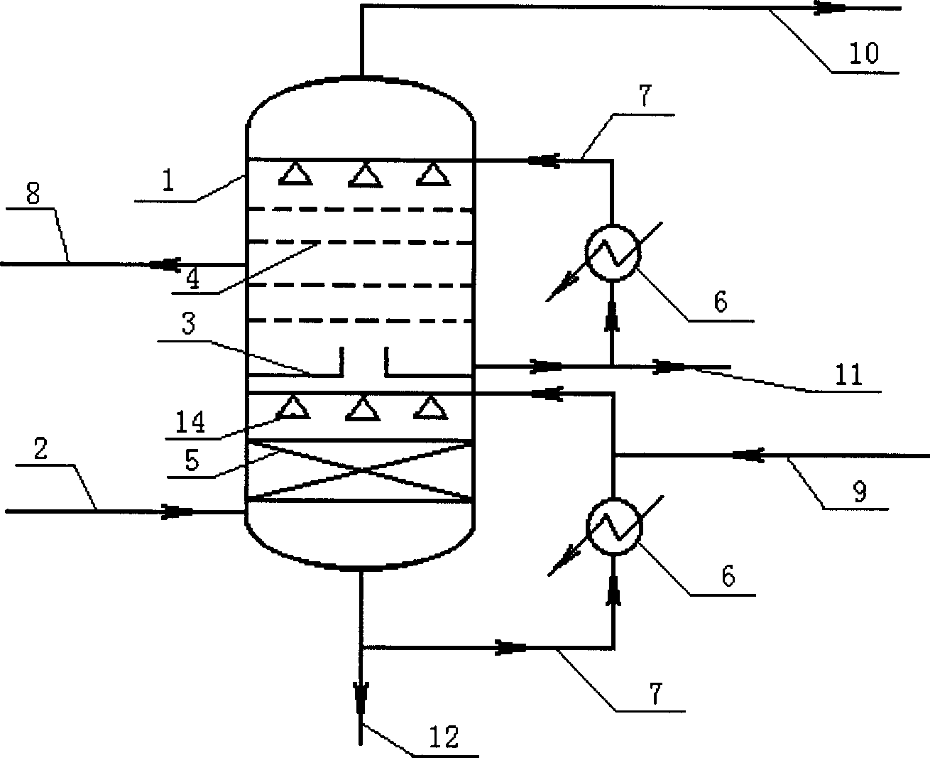 Quench process for recovery of acrylonitrile