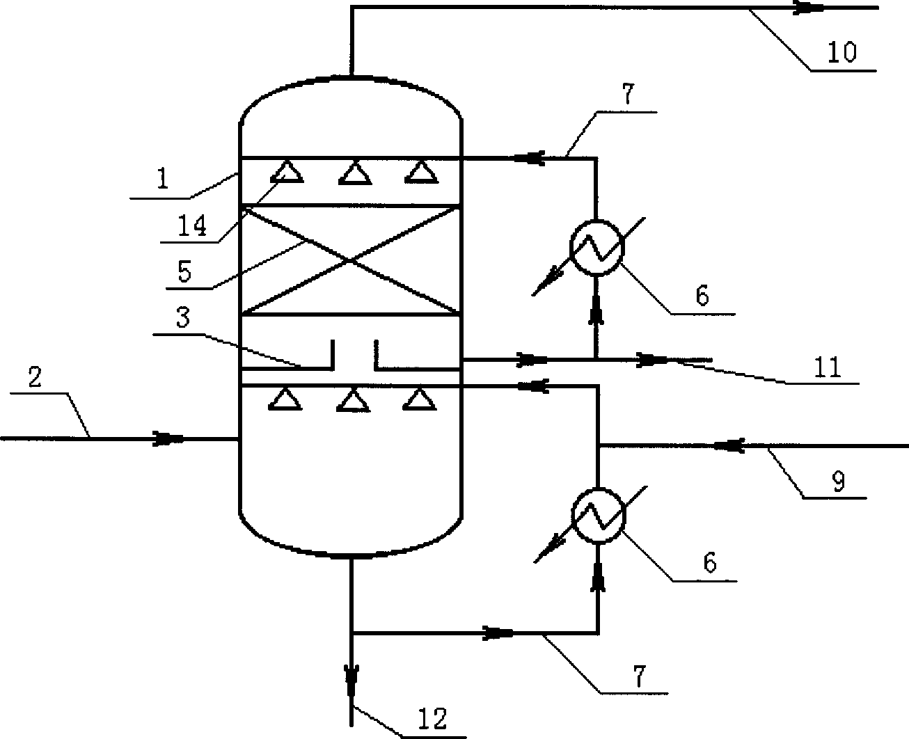 Quench process for recovery of acrylonitrile