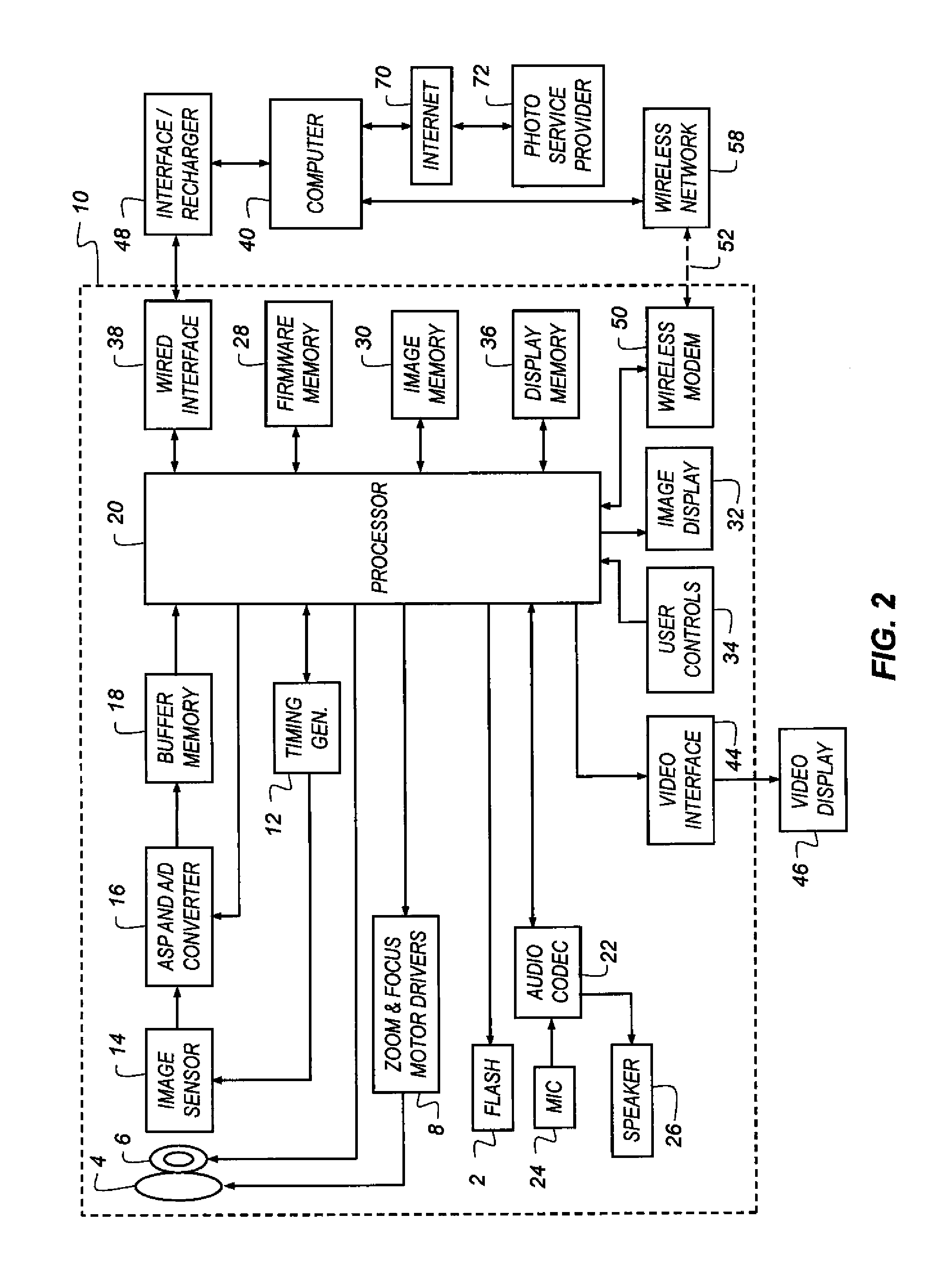 Estimating subject motion between image frames