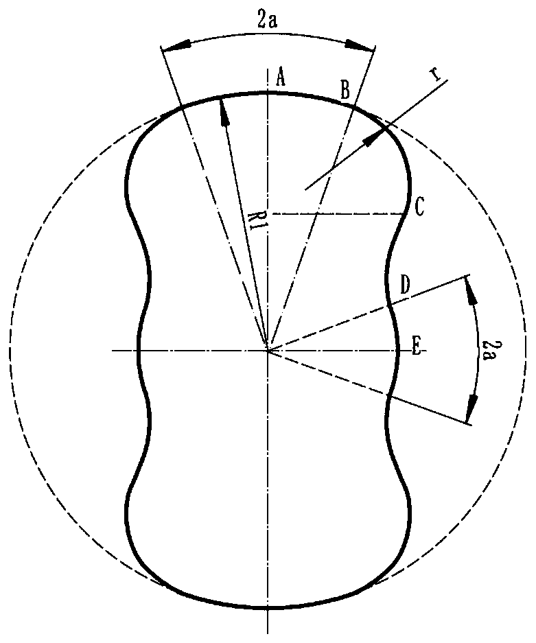 A wide head rotor for high vacuum positive displacement pump