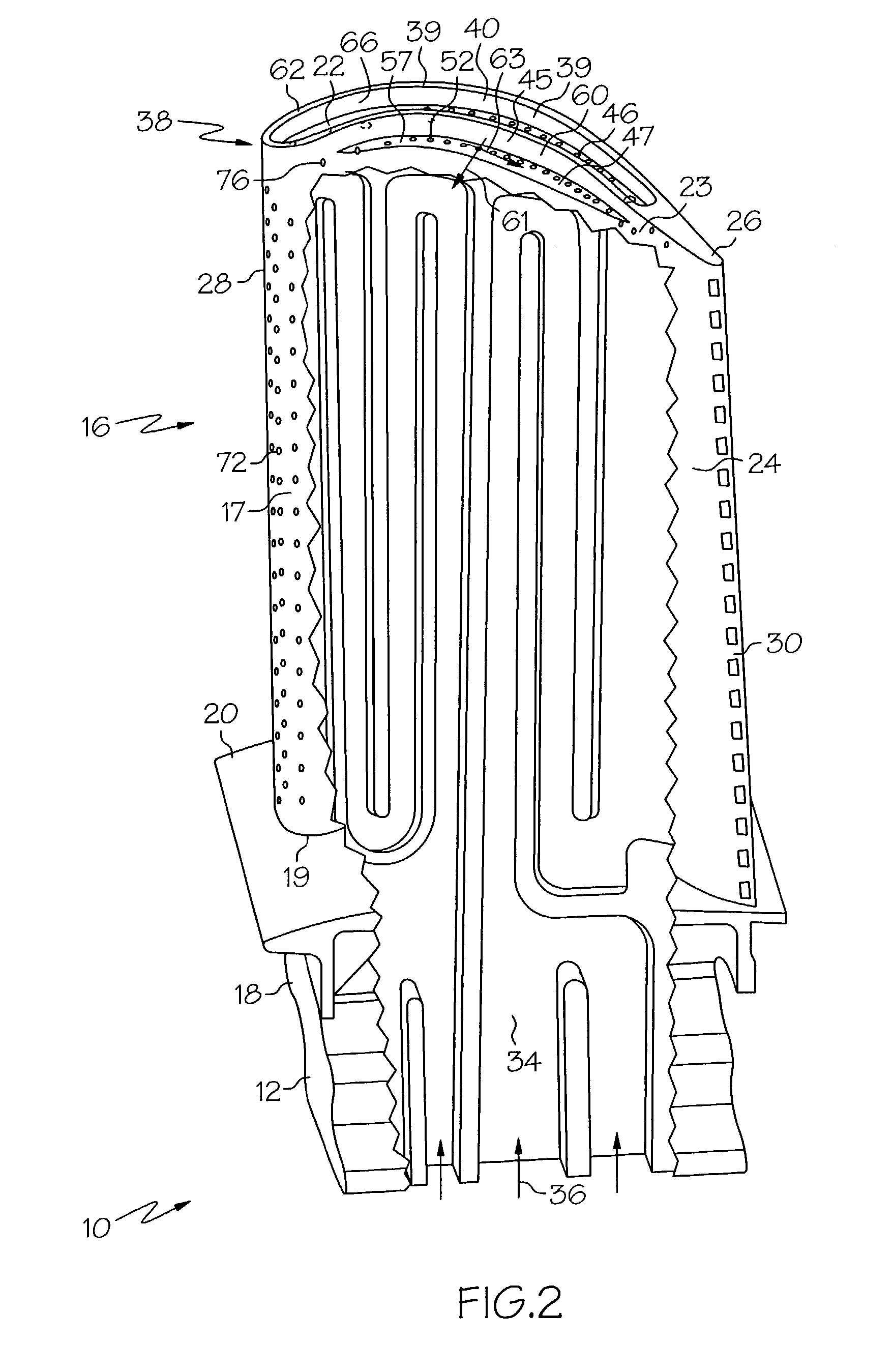 Turbine blade with recessed squealer tip and shelf