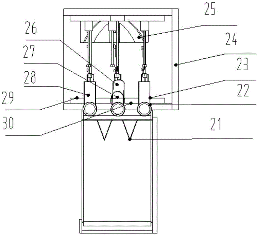 A kind of multifunctional pineapple peeling and cutting machine