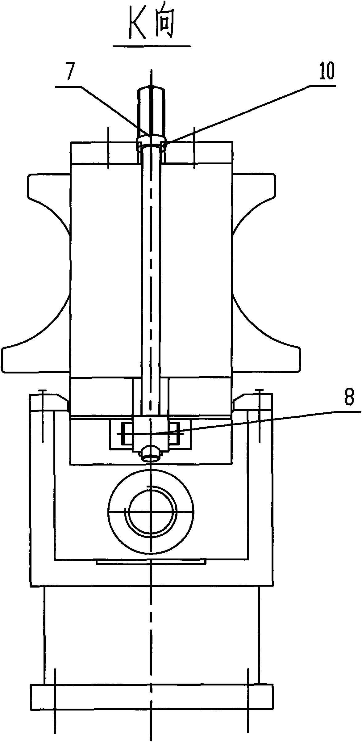 Fast roll changing device of vertical rolling mill