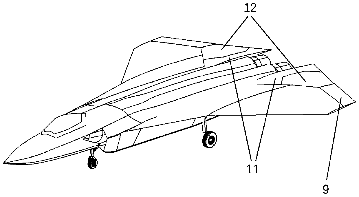 Variant stealth aircraft and variant method and application thereof