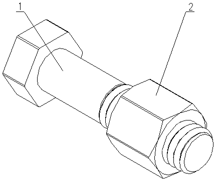 High-strength arc thread connection pair