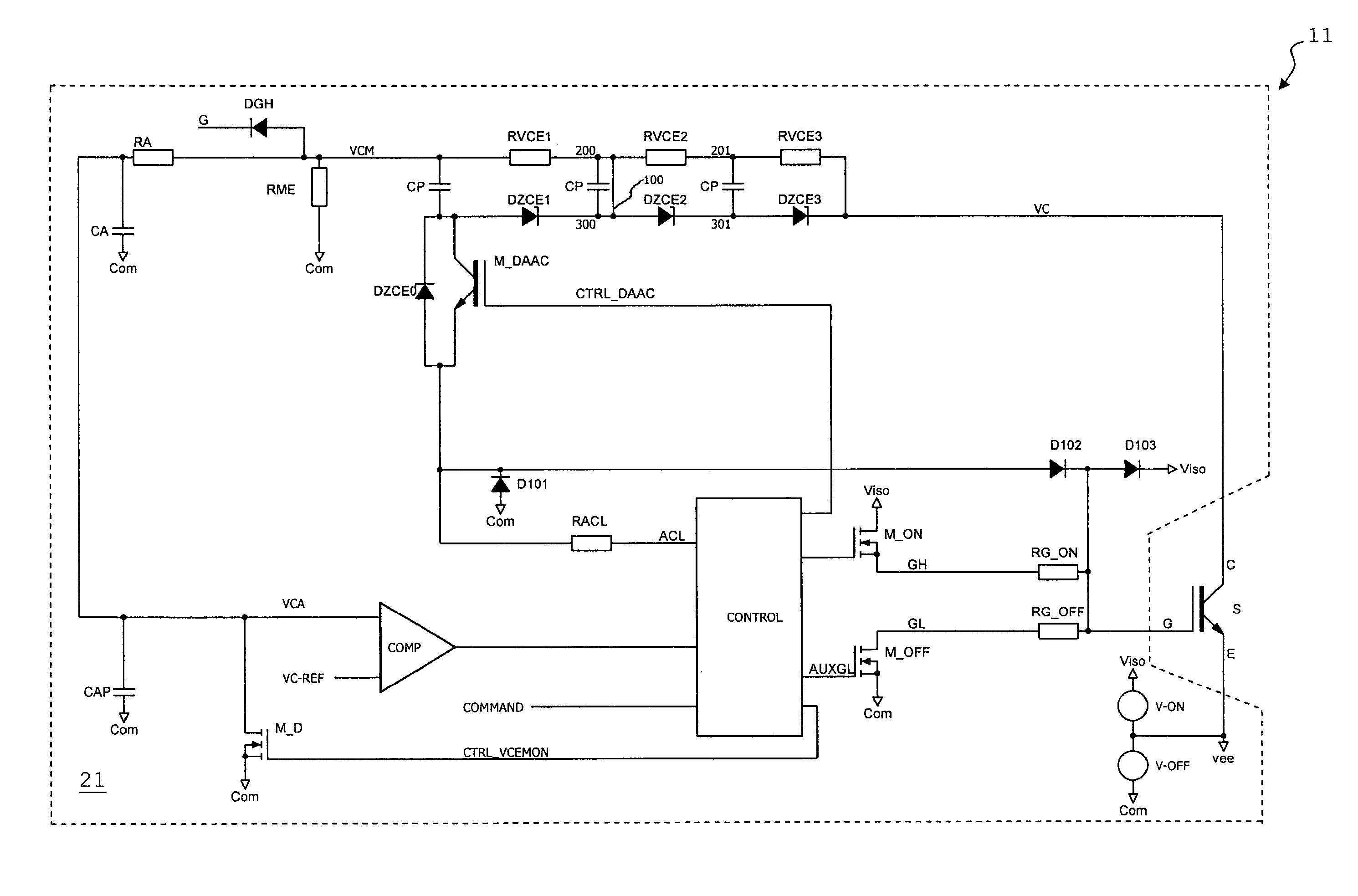 Control circuit and method for controlling a power semiconductor switch