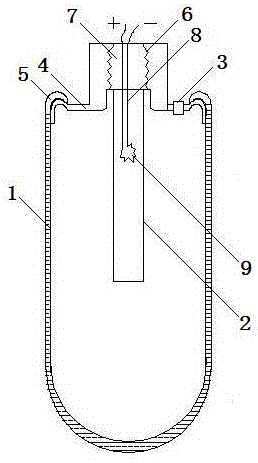 One-time aramid fiber gas blaster and manufacturing method thereof