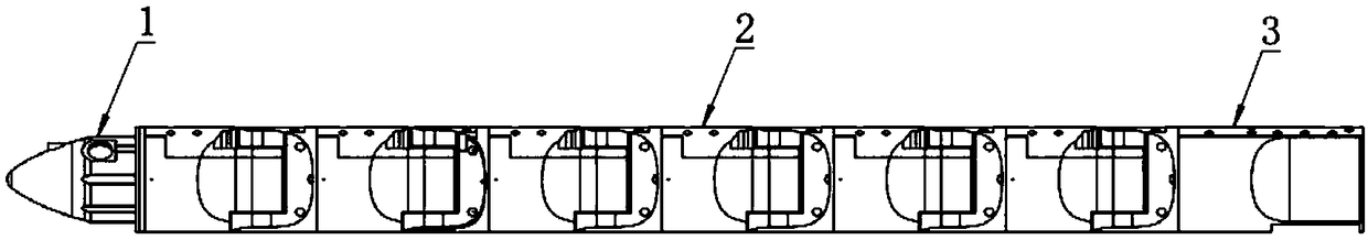 Snakelike robot with boosting device