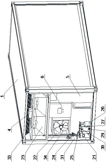 Intelligentized movable refrigeration storehouse for edible mushroom and flower culture