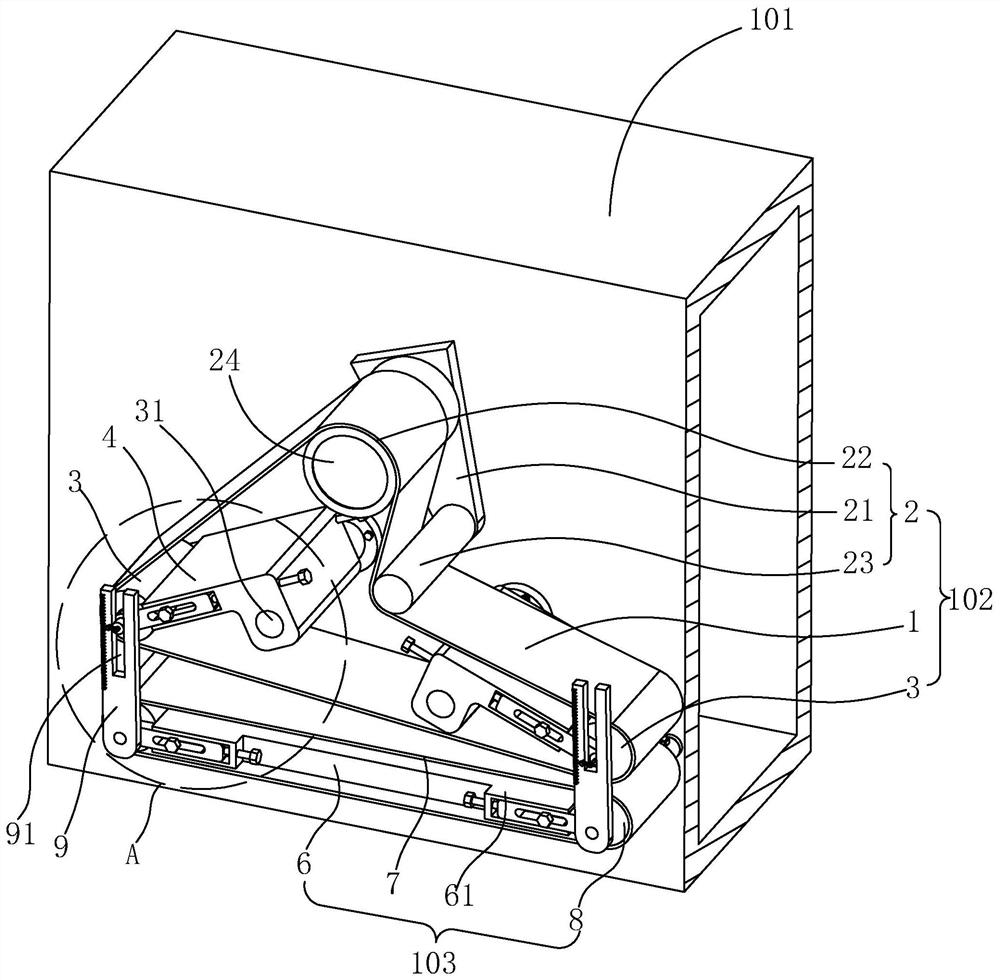 Cotton pressing and conveying mechanism and antiperspirant pad forming equipment