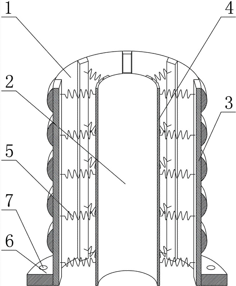 Anti-collision protecting base of electric pole