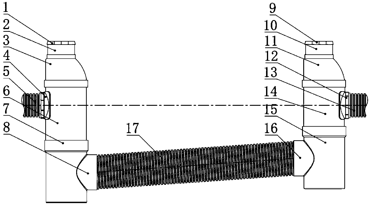 A rainwater oil pollution separation and filtration device