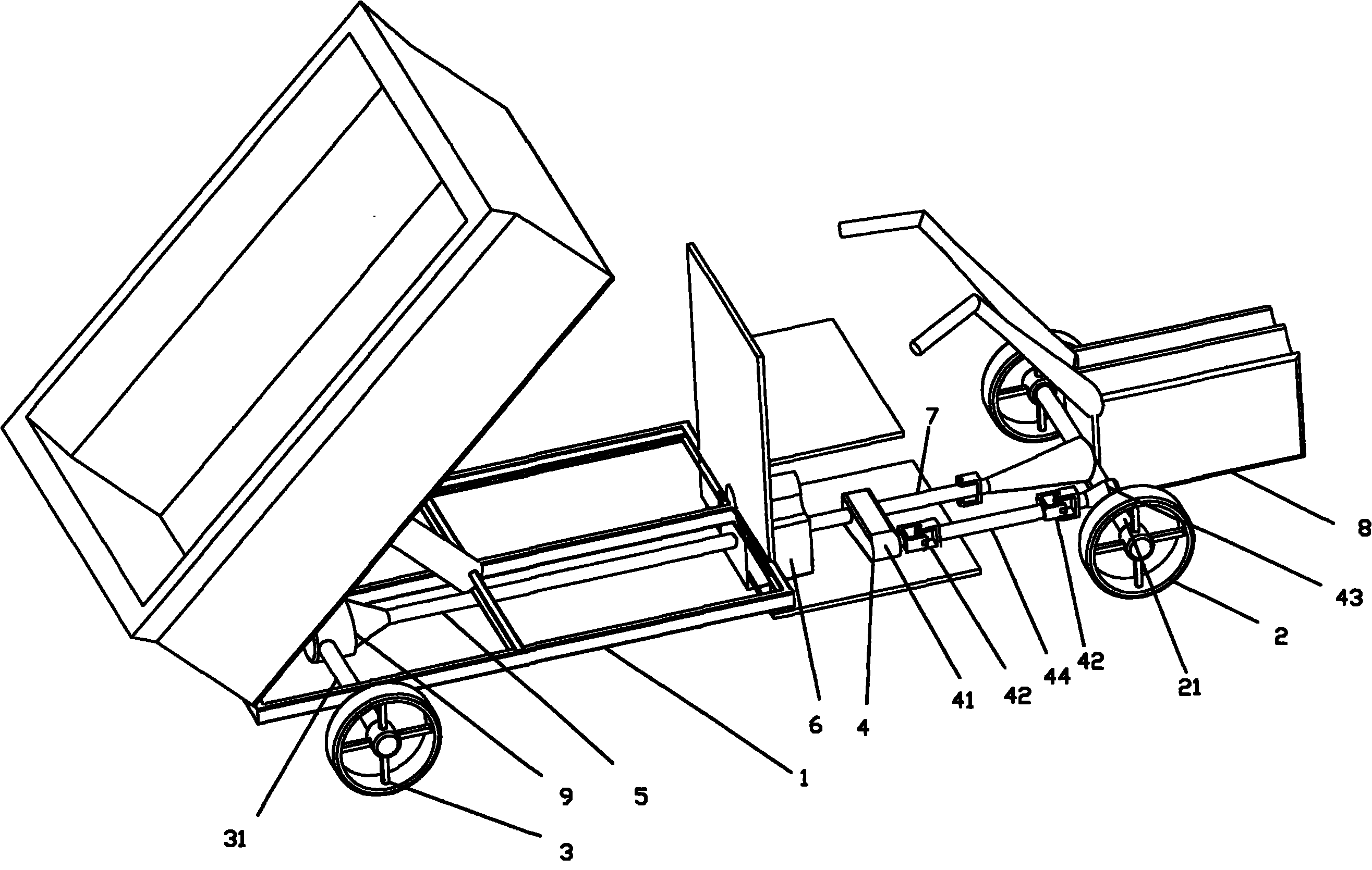 Tractor for loading nursery stock