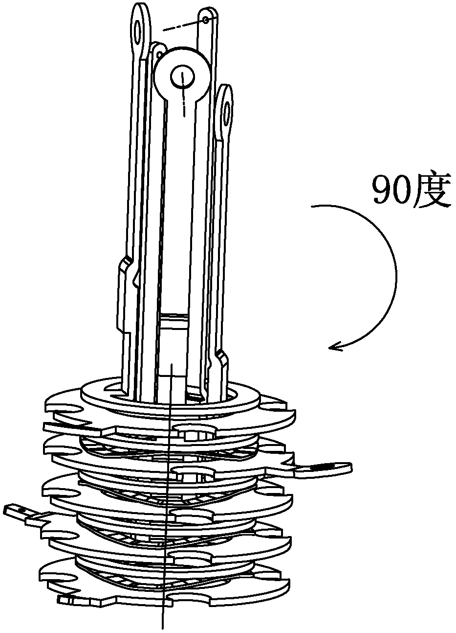 Pipe rolling device for charging pile