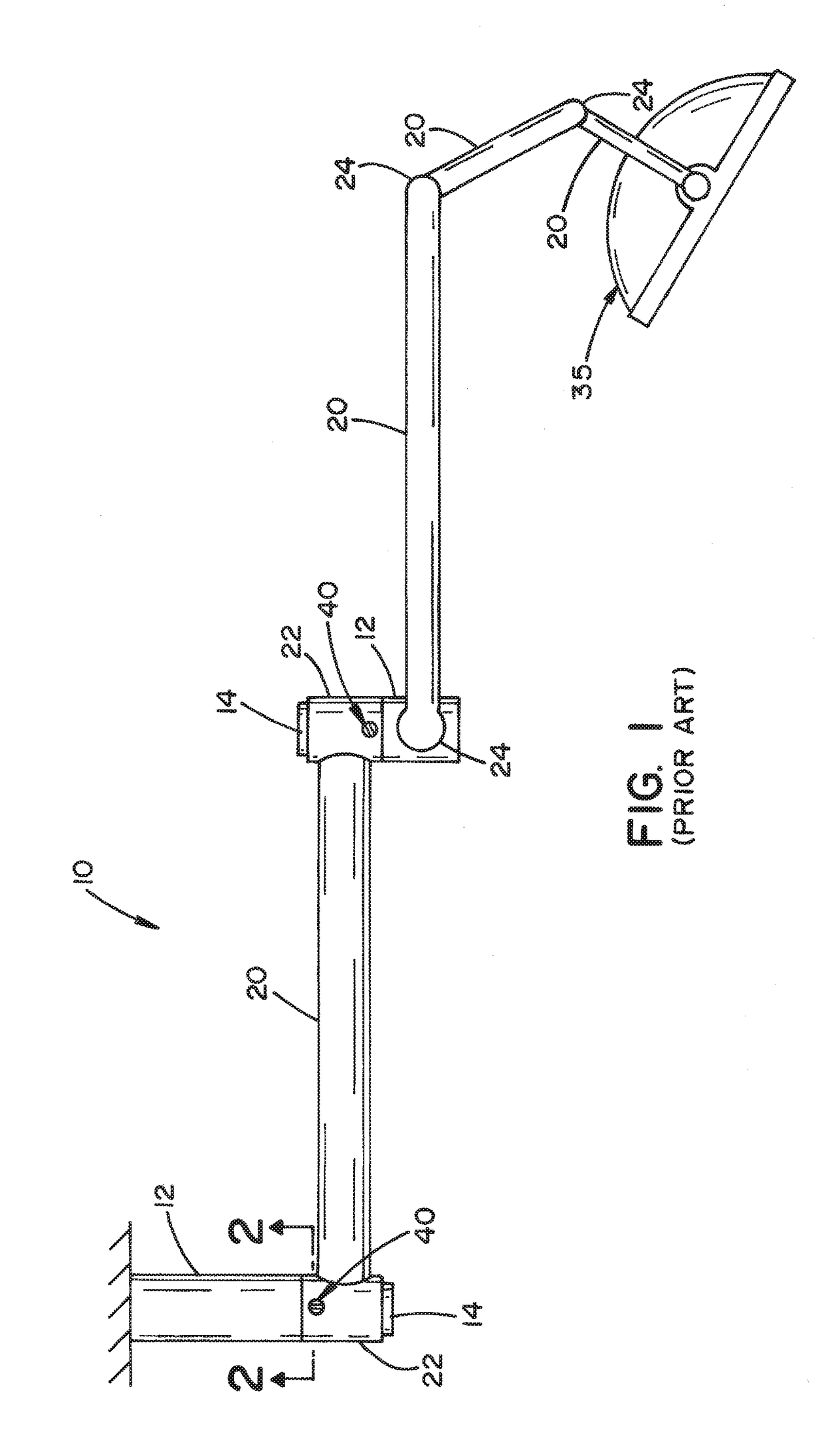 Brake screw for surgical lighting systems