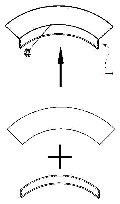 Manufacturing method of door or window frame angle curved surface structure