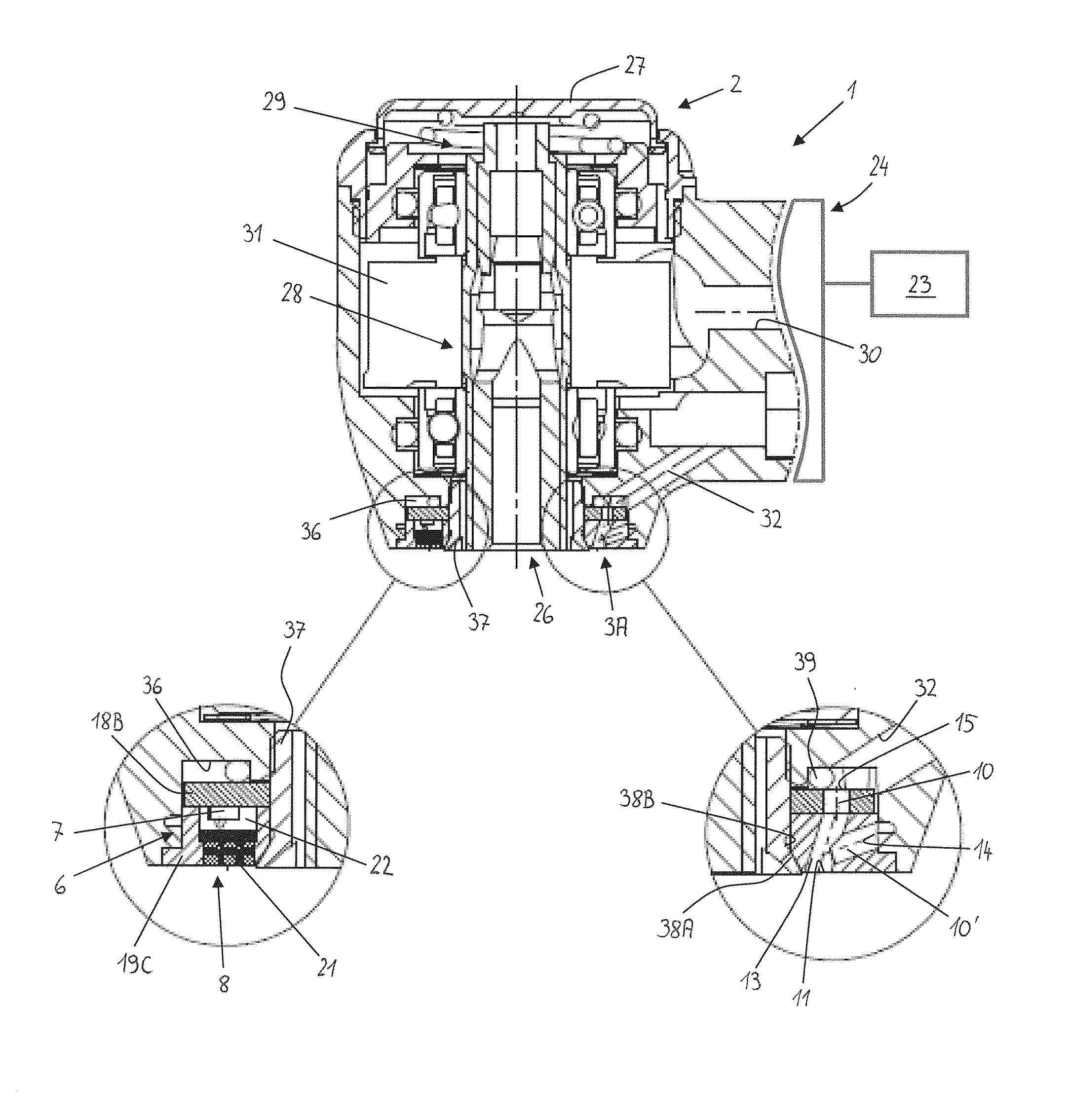 Lighting device for a medical or dental instrument