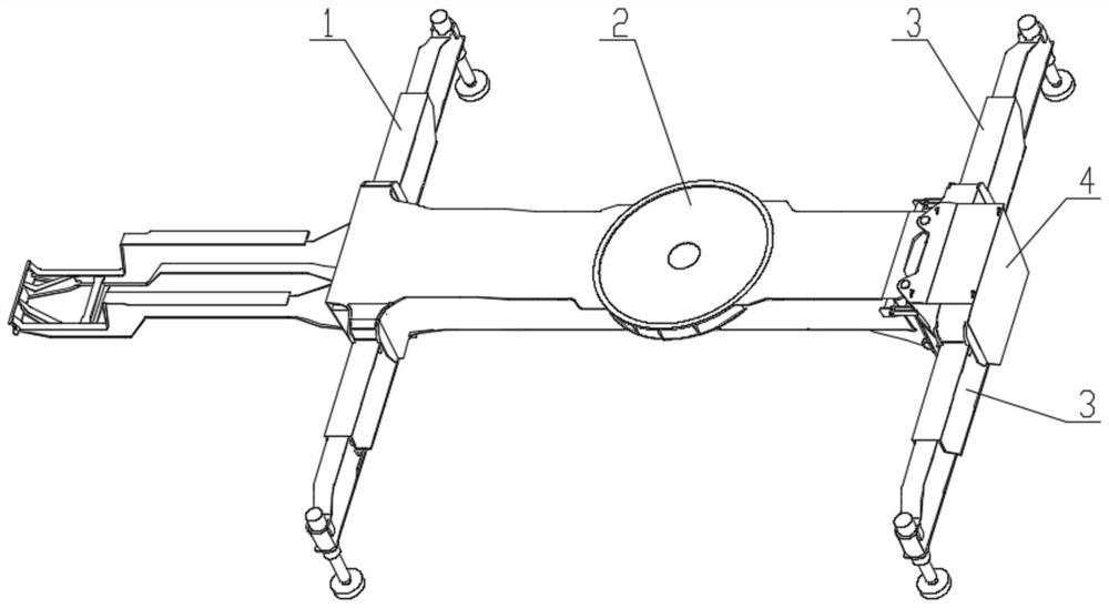 Frame structure and mobile crane