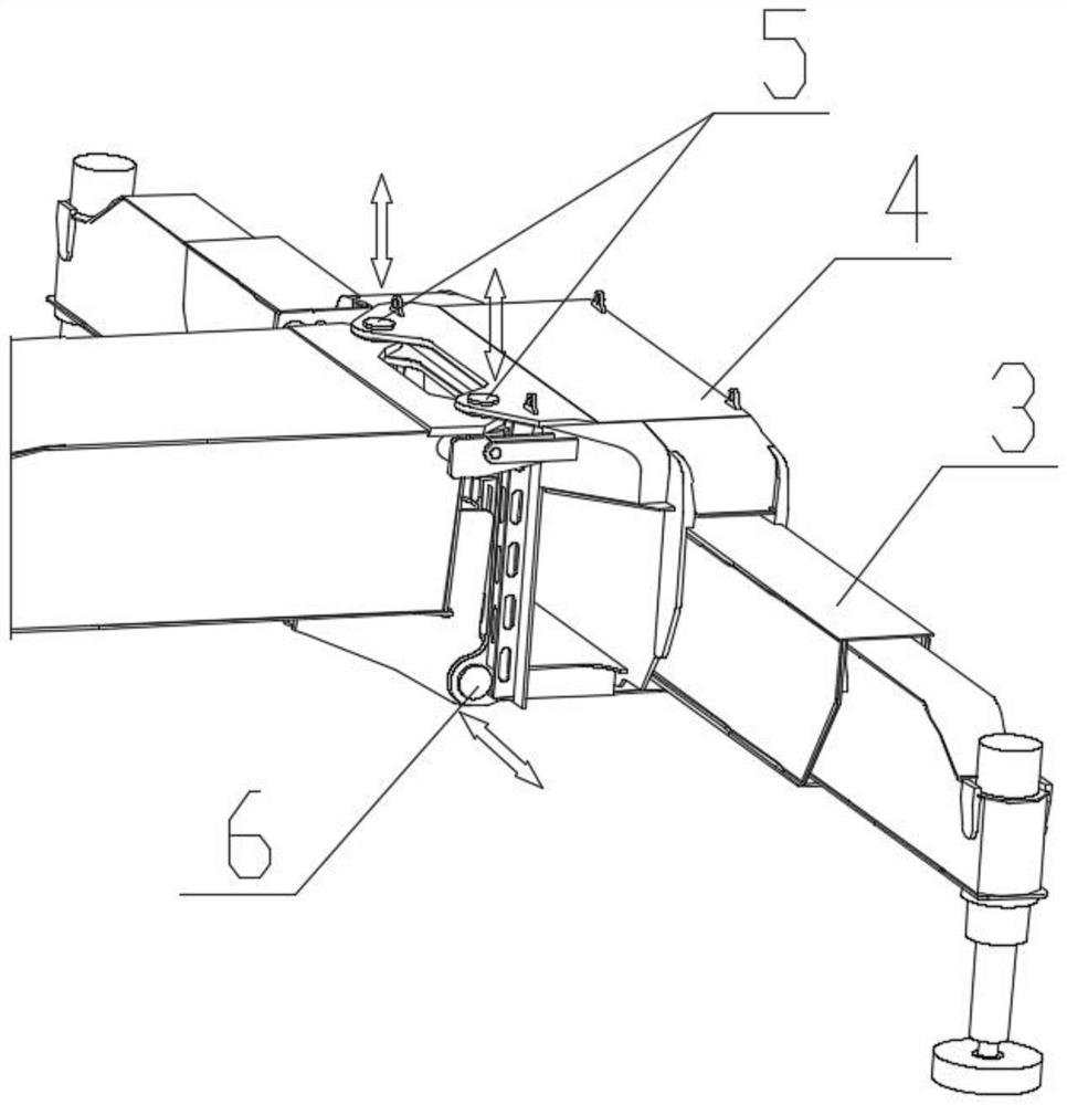 Frame structure and mobile crane