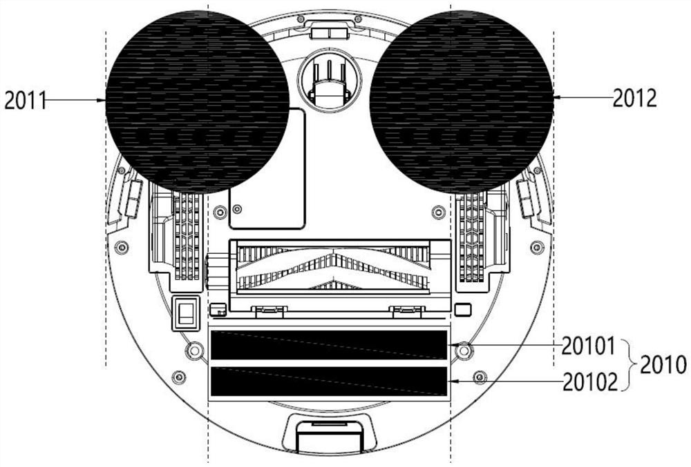 Integrated station of mopping and sucking cleaning robot