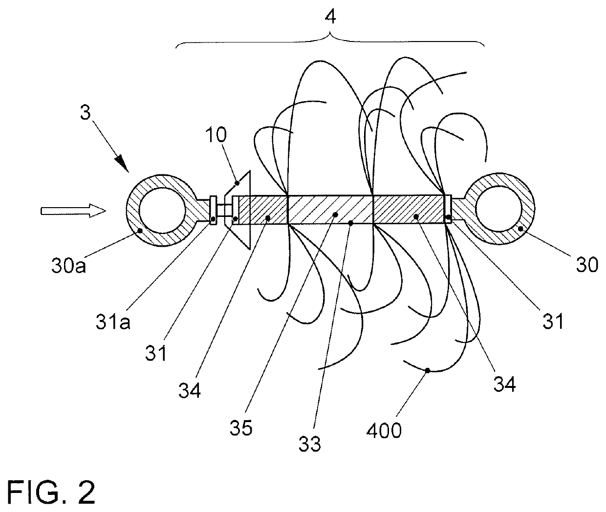 Device for filling a tube with particulate filling material