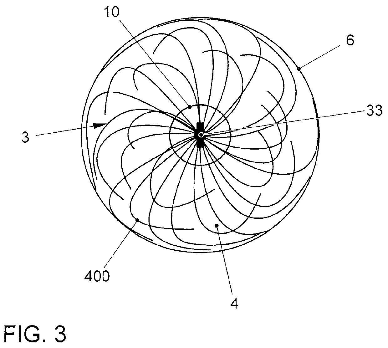 Device for filling a tube with particulate filling material