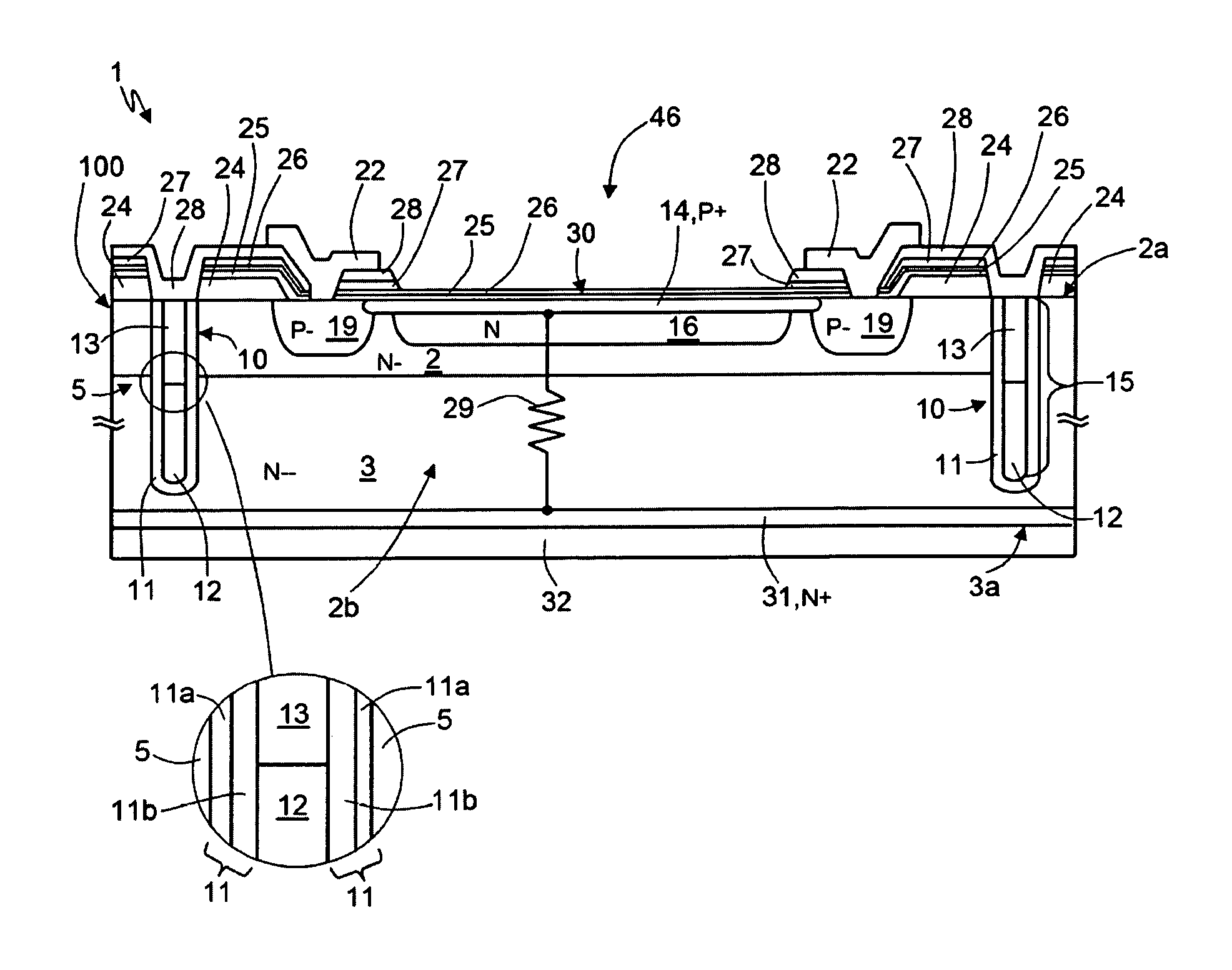 Array of mutually isolated, geiger-mode, avalanche photodiodes and manufacturing method thereof