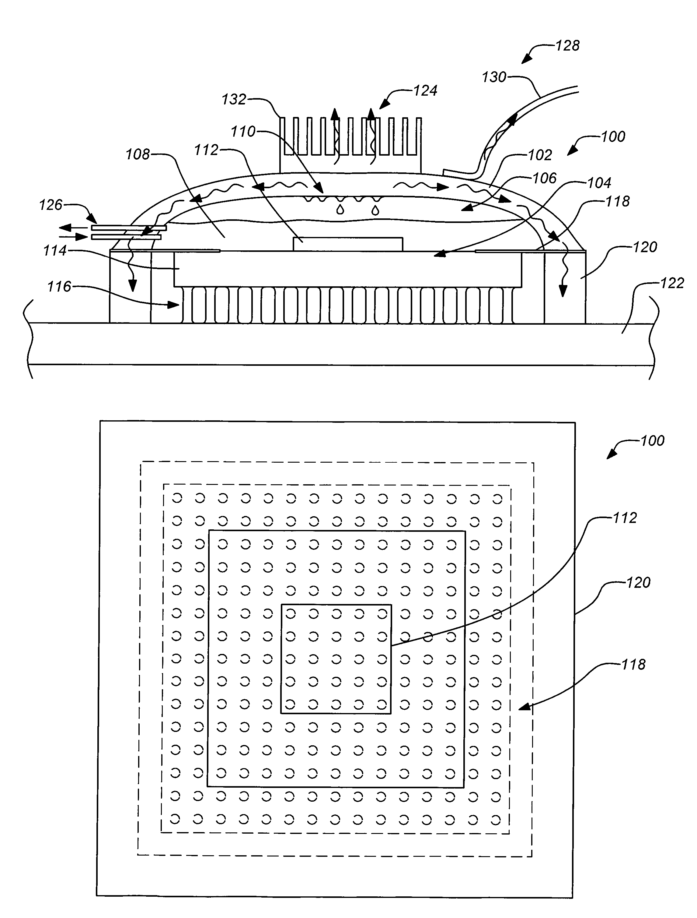 Encapsulated multi-phase electronics heat-sink