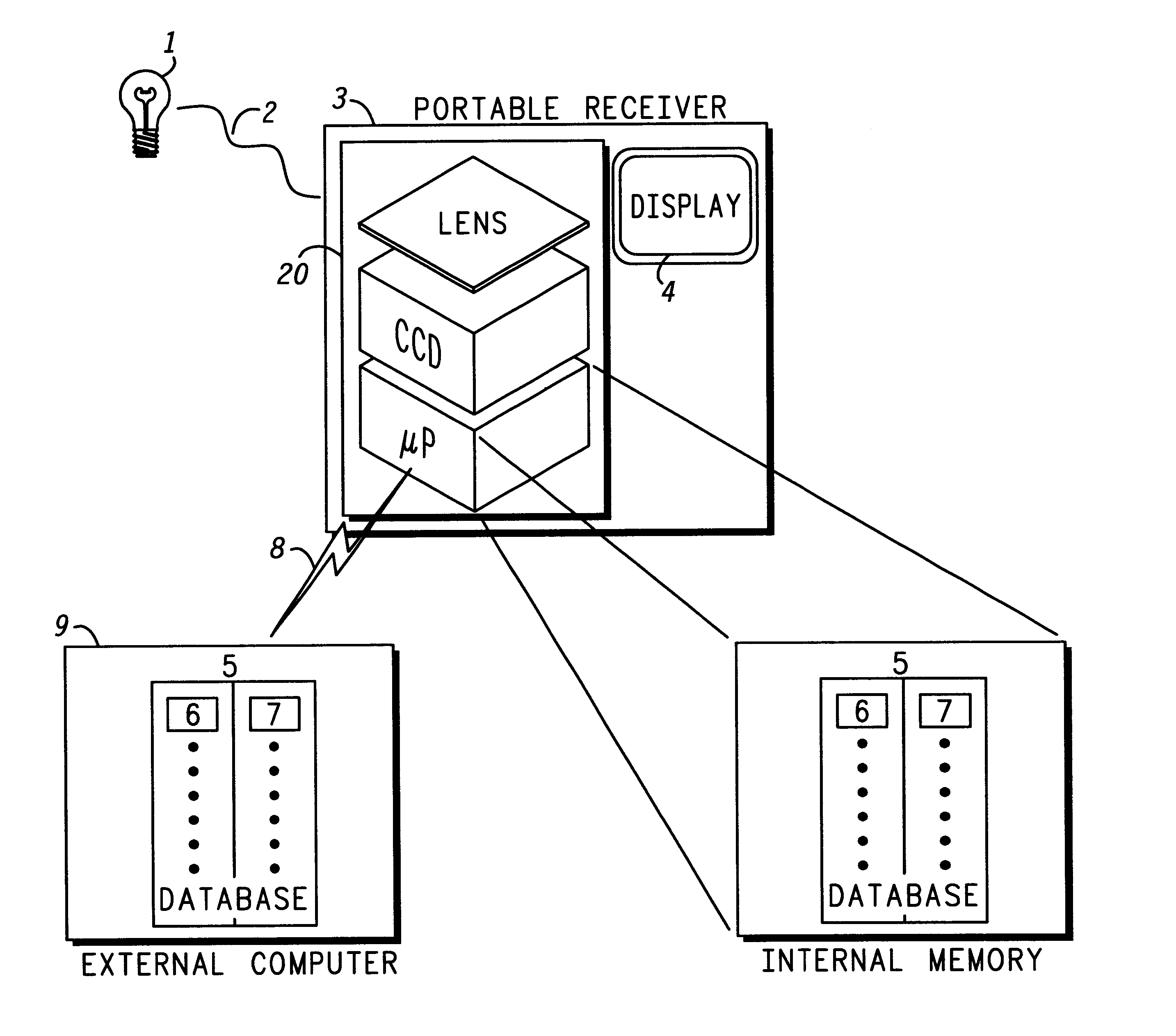 Optically-based location system and method for determining a location at a structure