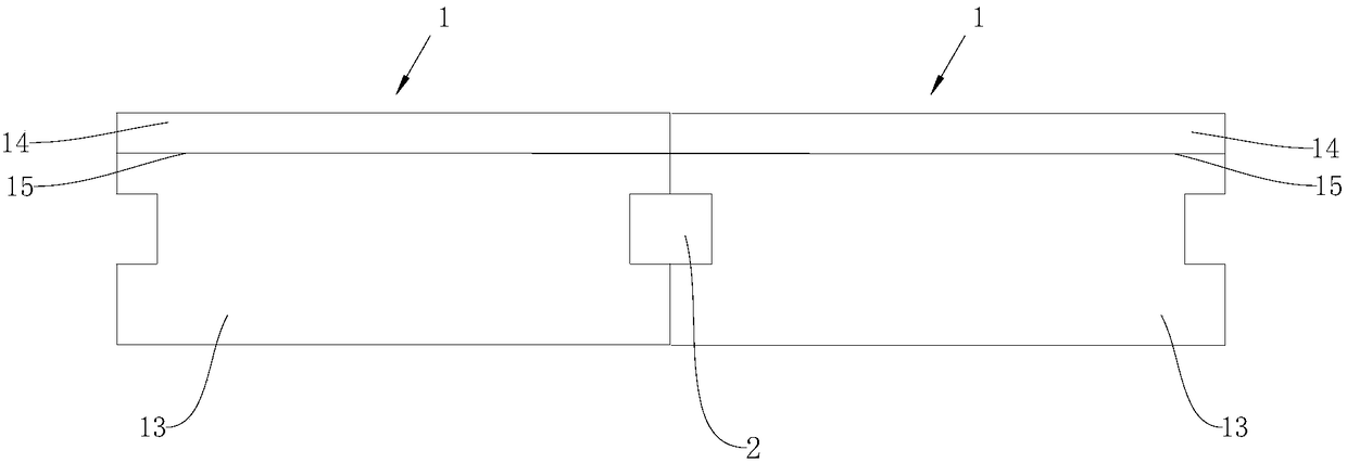 Composite stone material and clamping type composite floor