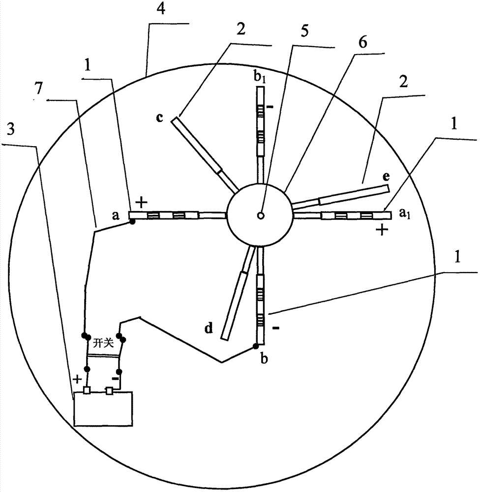 Electrostatic power machine with continuously-turning rotation plate