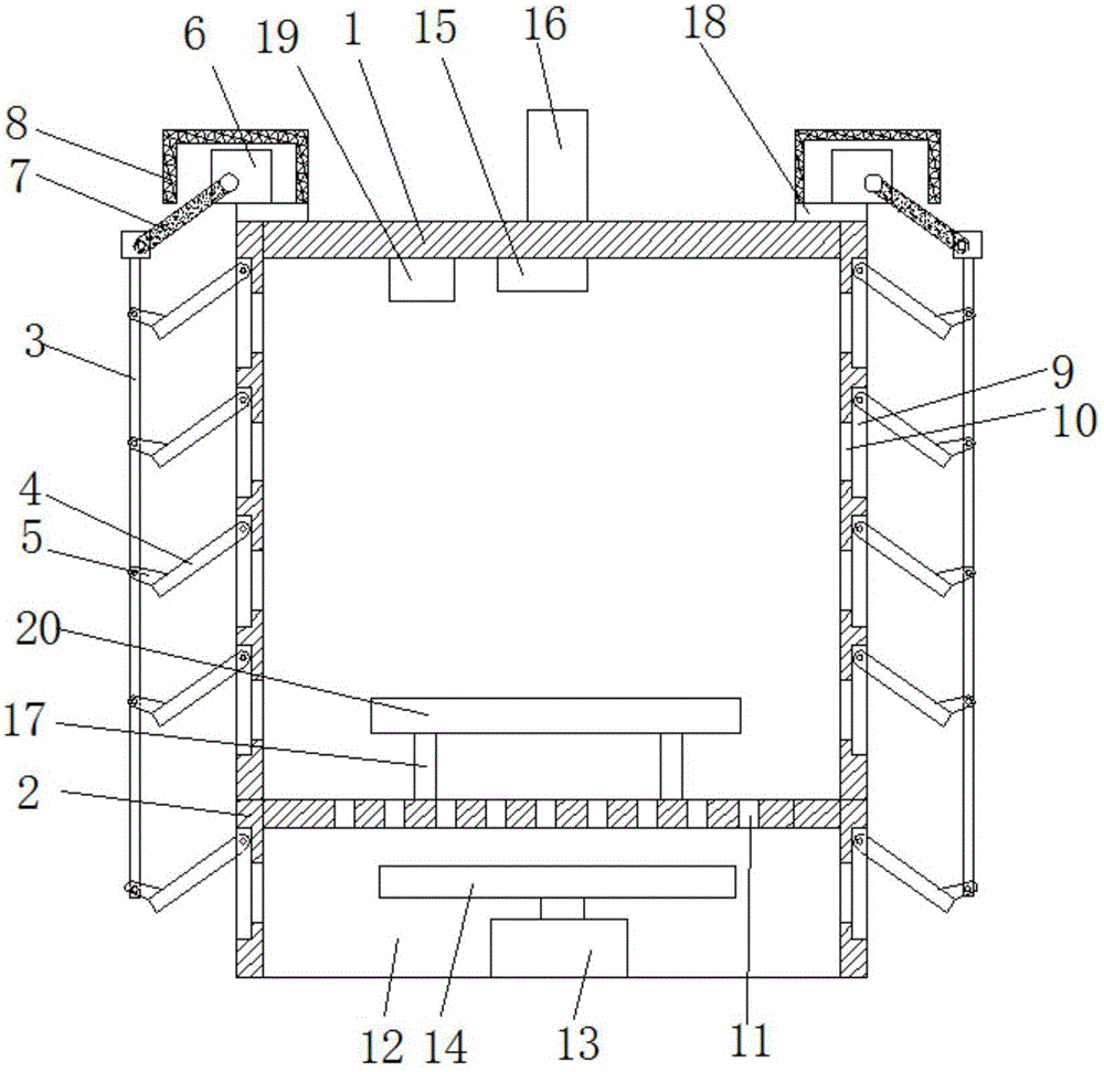 Power equipment box with fireproofing and cooling functions