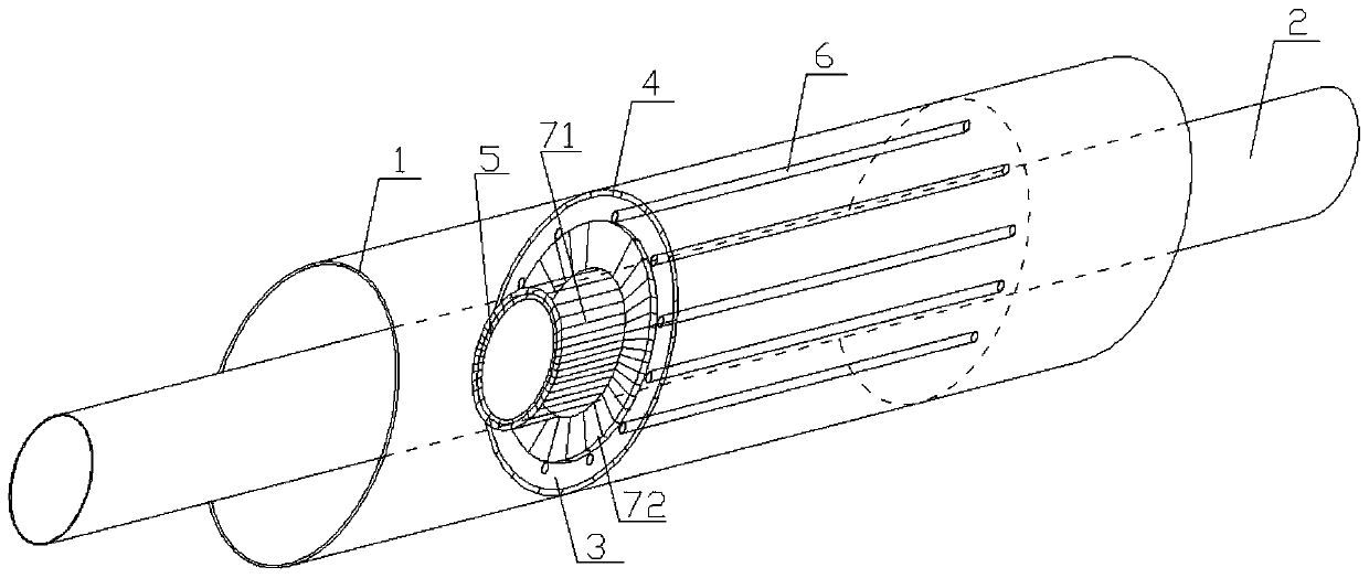 A kind of double-wall pipe used for ship gas pipeline and its installation method