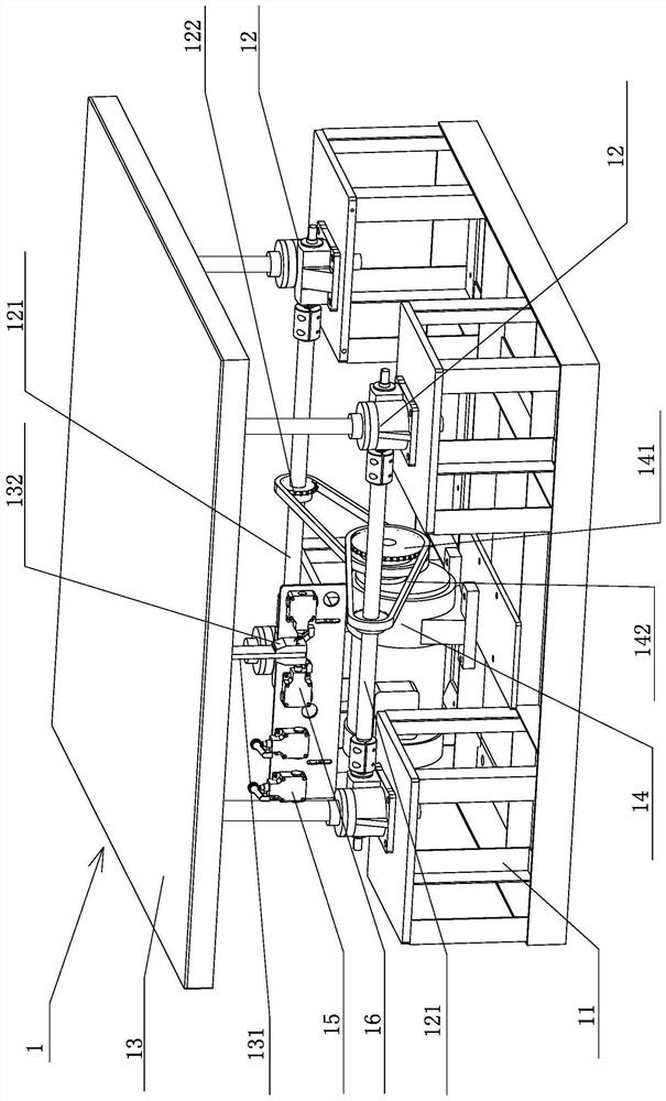 Full-automatic aluminum substrate film laminating and leveling production line