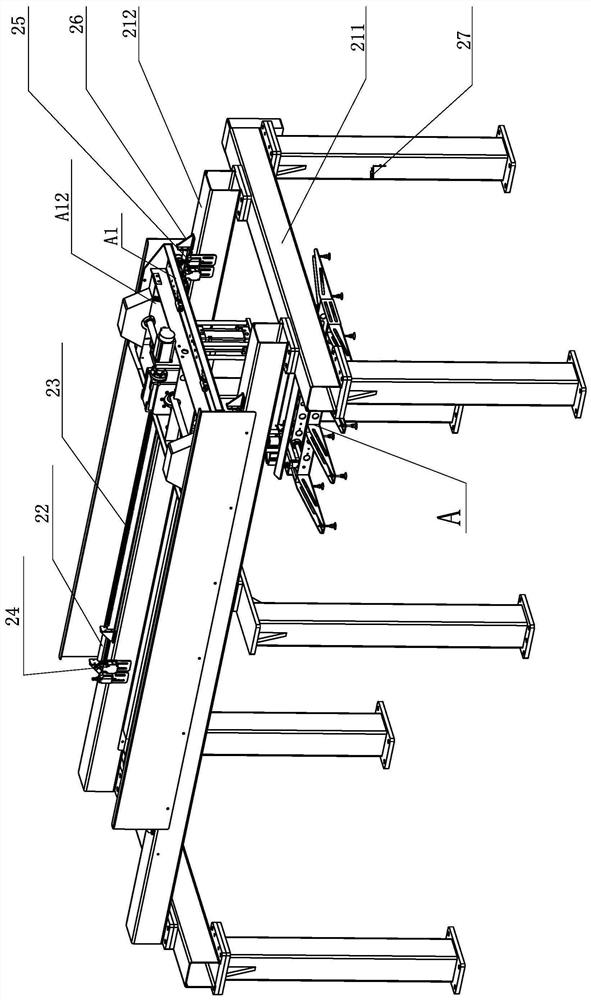 Full-automatic aluminum substrate film laminating and leveling production line