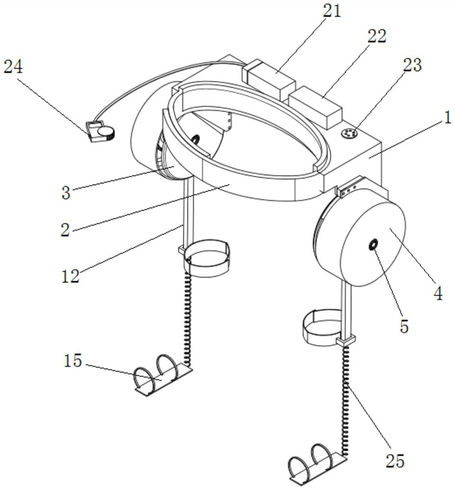 Power-assisted walking device based on sliding block transmission