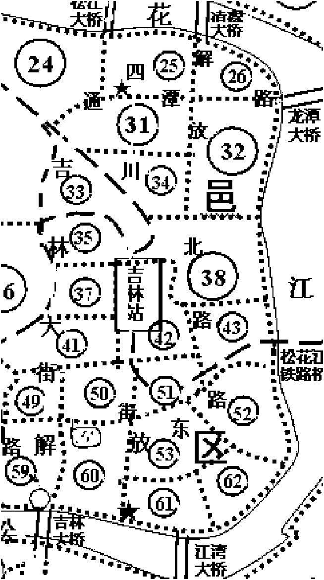 Method for quantizing urban motor vehicle emission load based on resident trip analysis