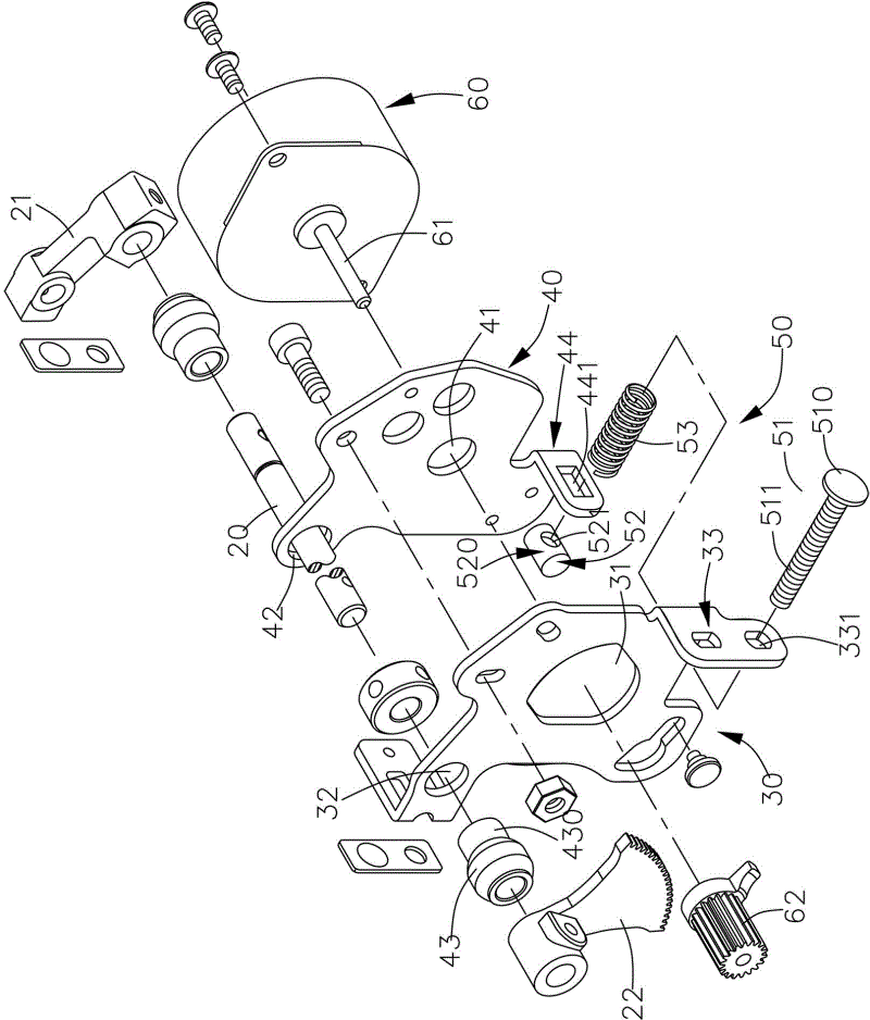 Motor-driven mechanism stroke start/end adjusting and positioning structure of sewing machine