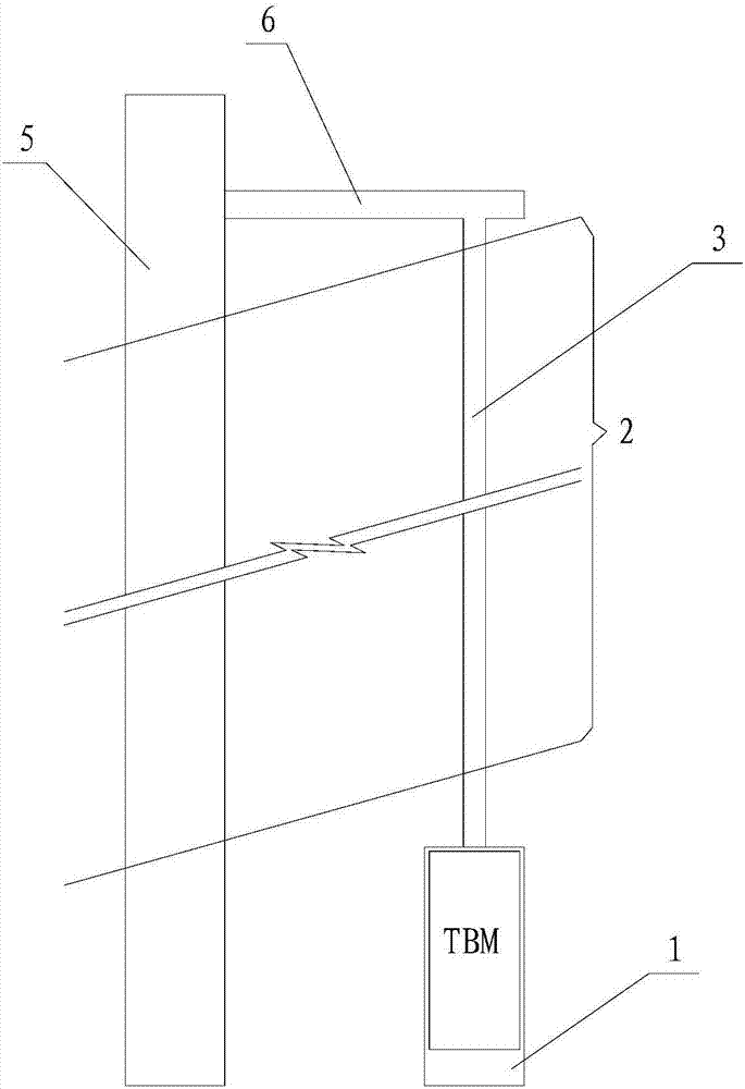 Fault fracture zone tunnel-section treatment structure in TBM construction tunnel